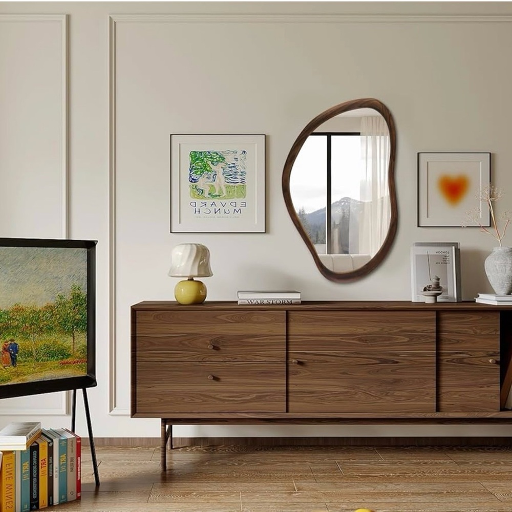 Unique Wooden Frame Mirror